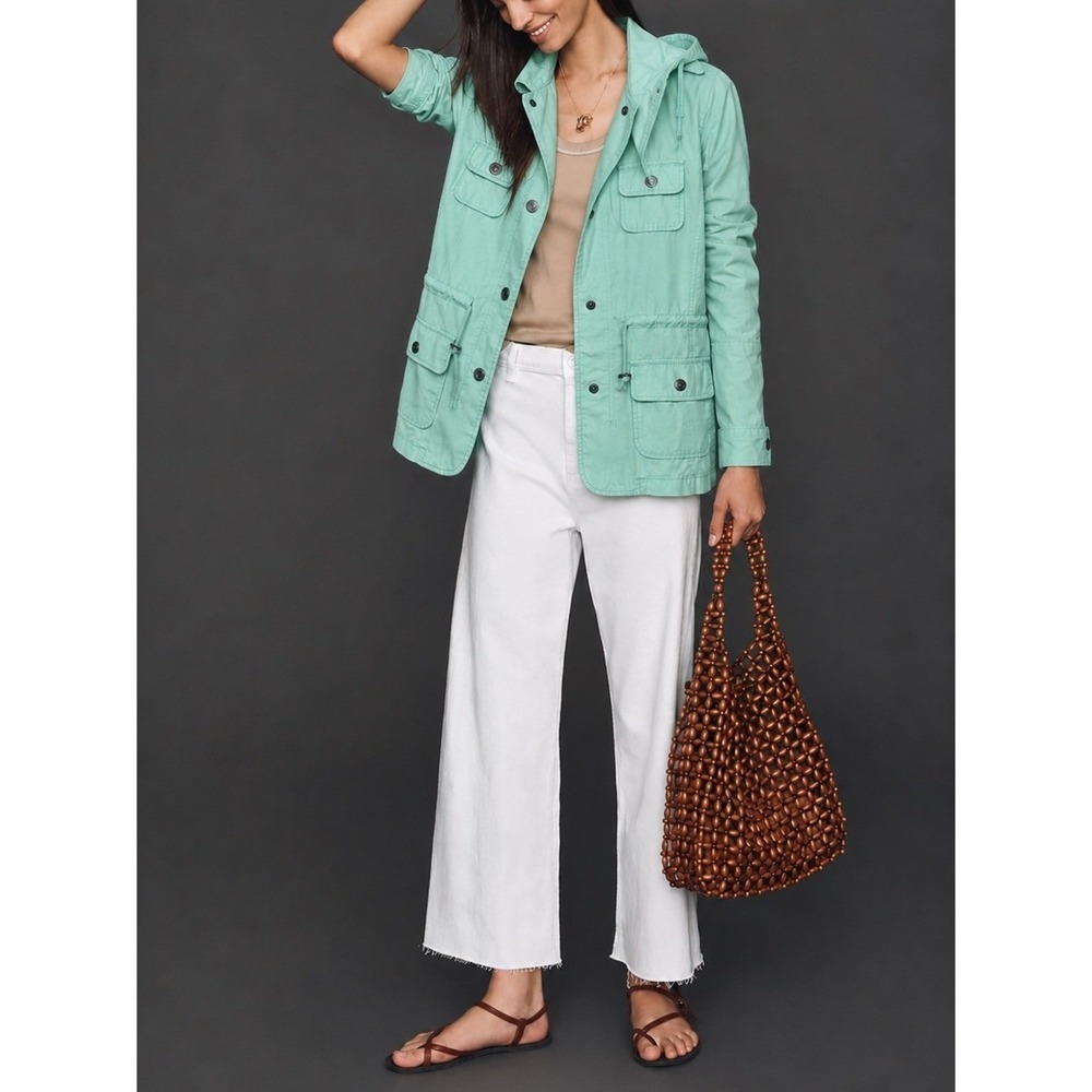 Maurices Light Green Cotton Utility Jacket